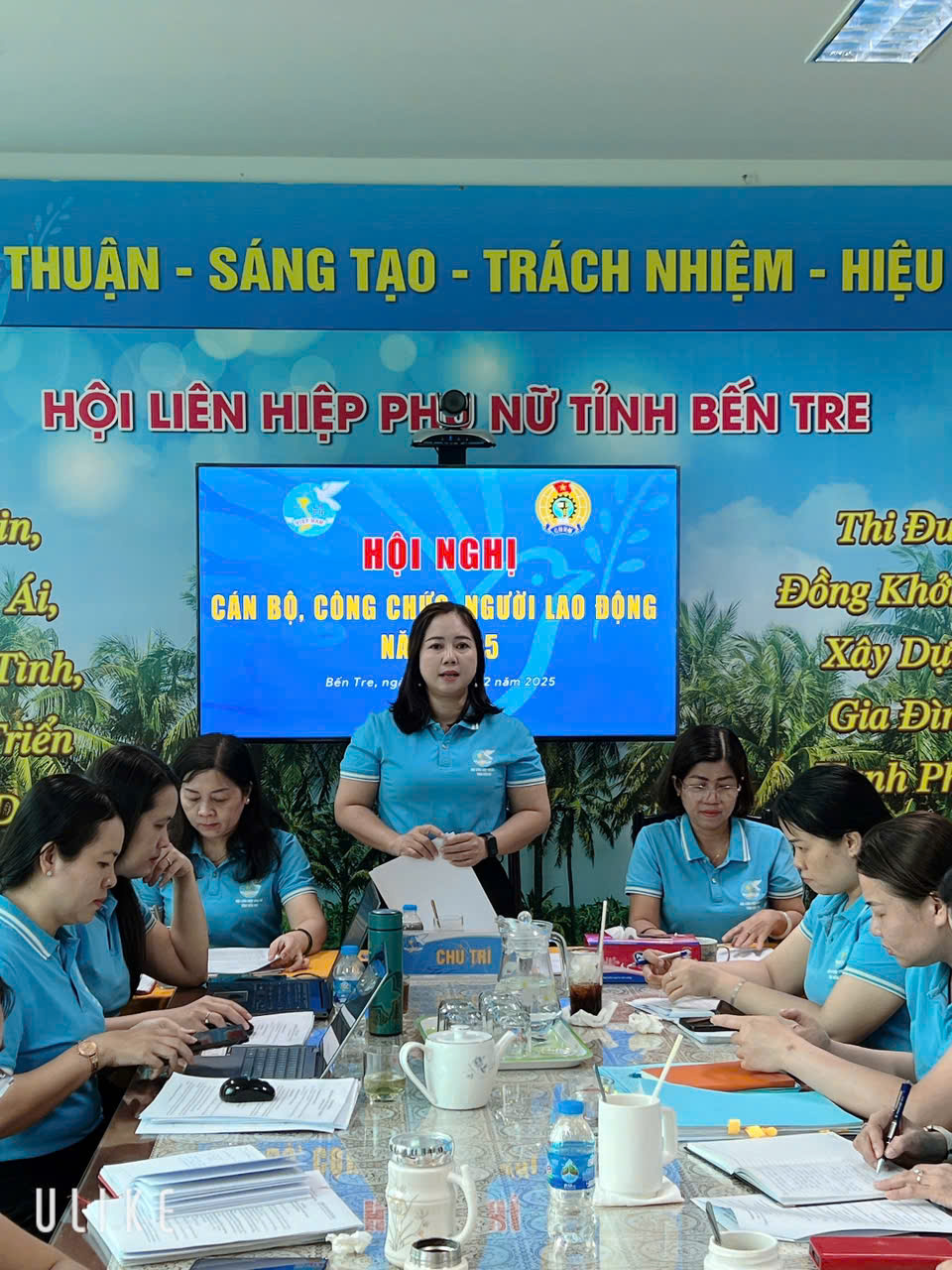 Hội Liên hiệp phụ nữ tỉnh Bến Tre tổ chức Hội nghị cán bộ công chức, người lao động năm 2025