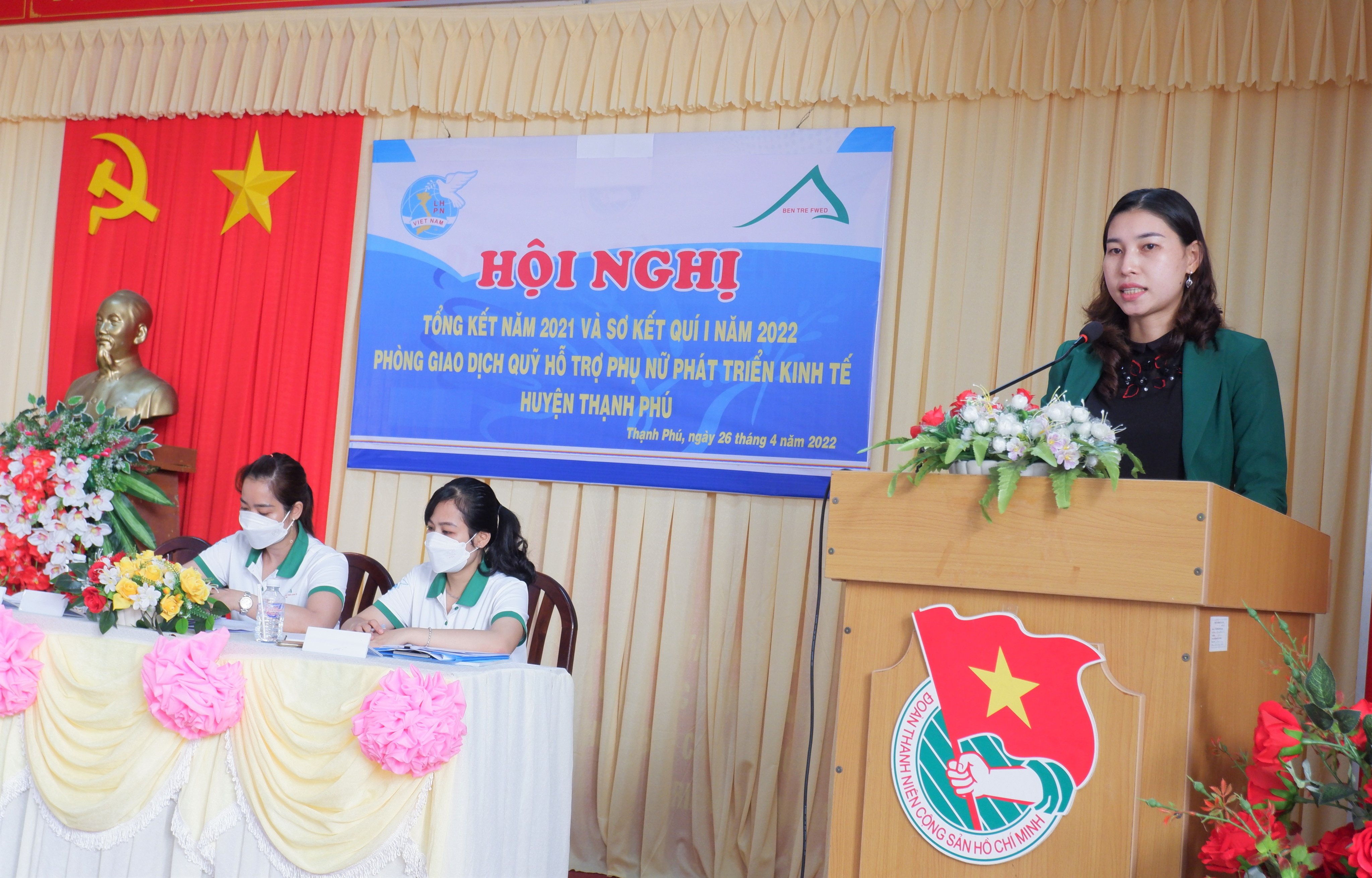 Quỹ hỗ trợ Phụ nữ phát triển kinh tế huyện Thạnh Phú tổng kết hoạt động năm 2021 và sơ kết quí I năm 2022