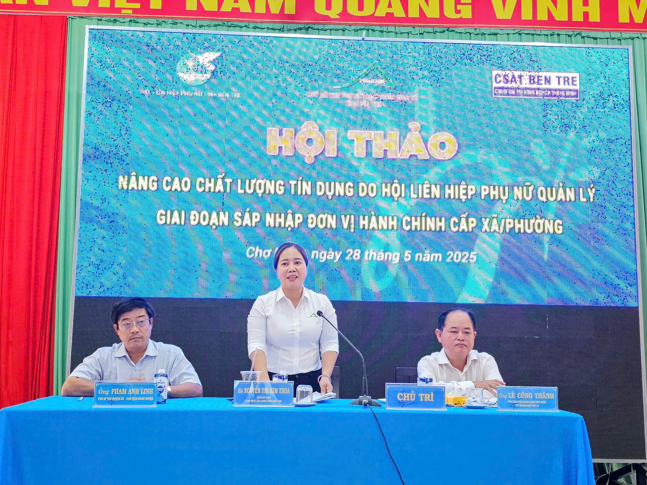 Nâng cao chất lượng tín dụng do Hội quản lý trên địa bàn toàn tỉnh Bến Tre