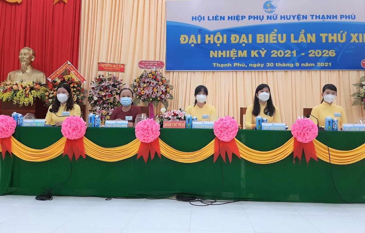 Đại hội Đại biểu Phụ nữ huyện Thạnh Phú lần thứ XII, nhiệm kỳ 2021-2026 thành công tốt đẹp